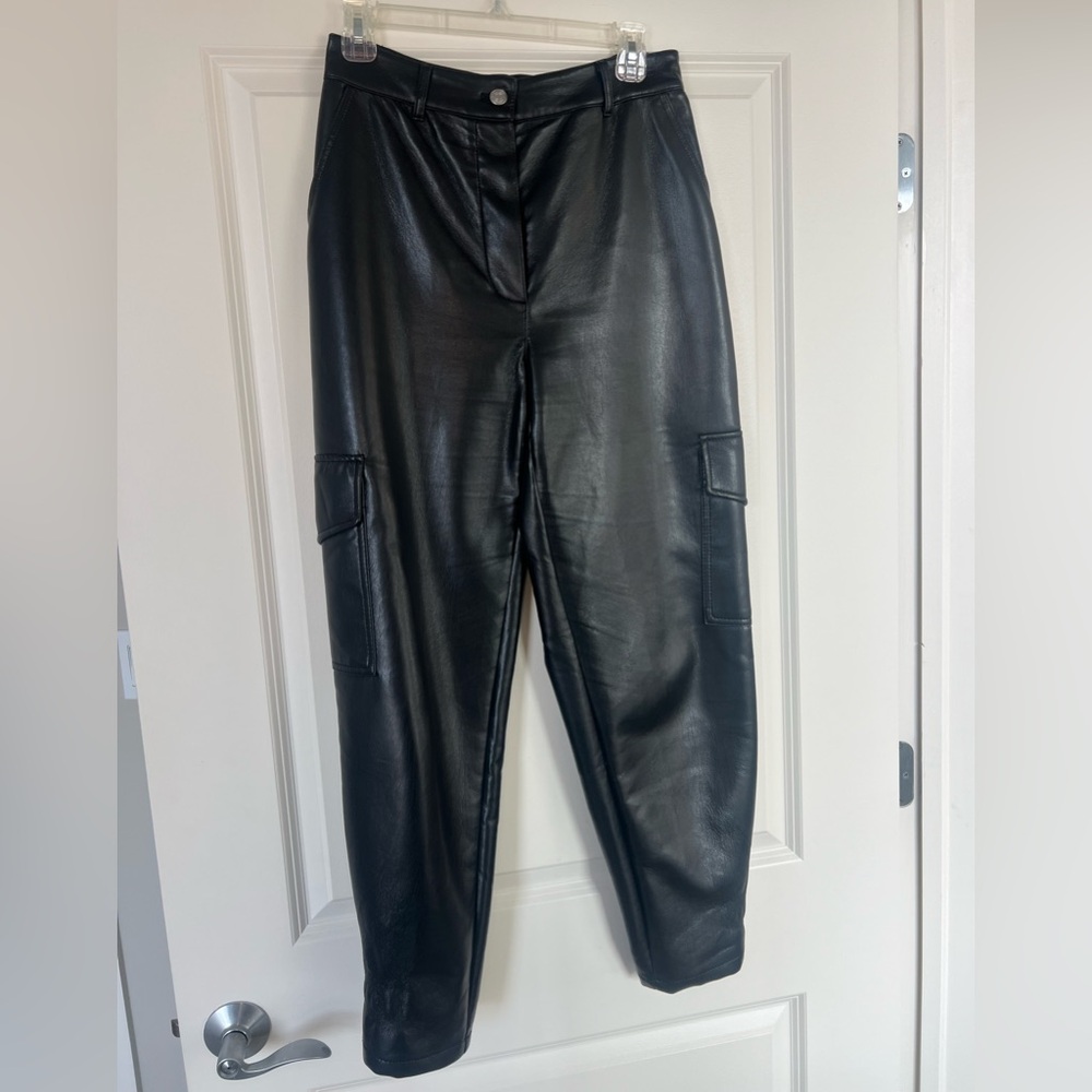 Wilfred Black Leather Pants